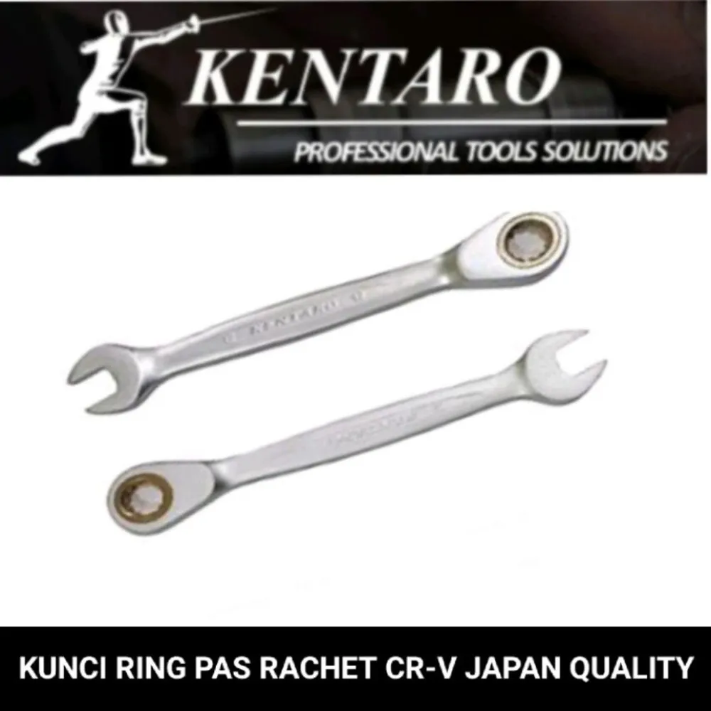 KUNCI RING PAS RACHET FLEXIBLE CR-V HEAVY DUTY KENTARO JAPAN QUALITY